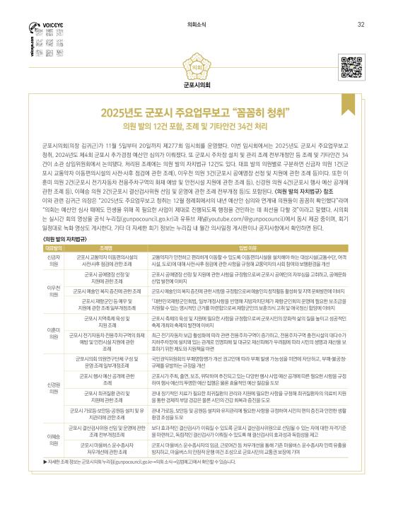 군포소식-의회뉴스(2024년 11-12월호/제429호) 대표이미지